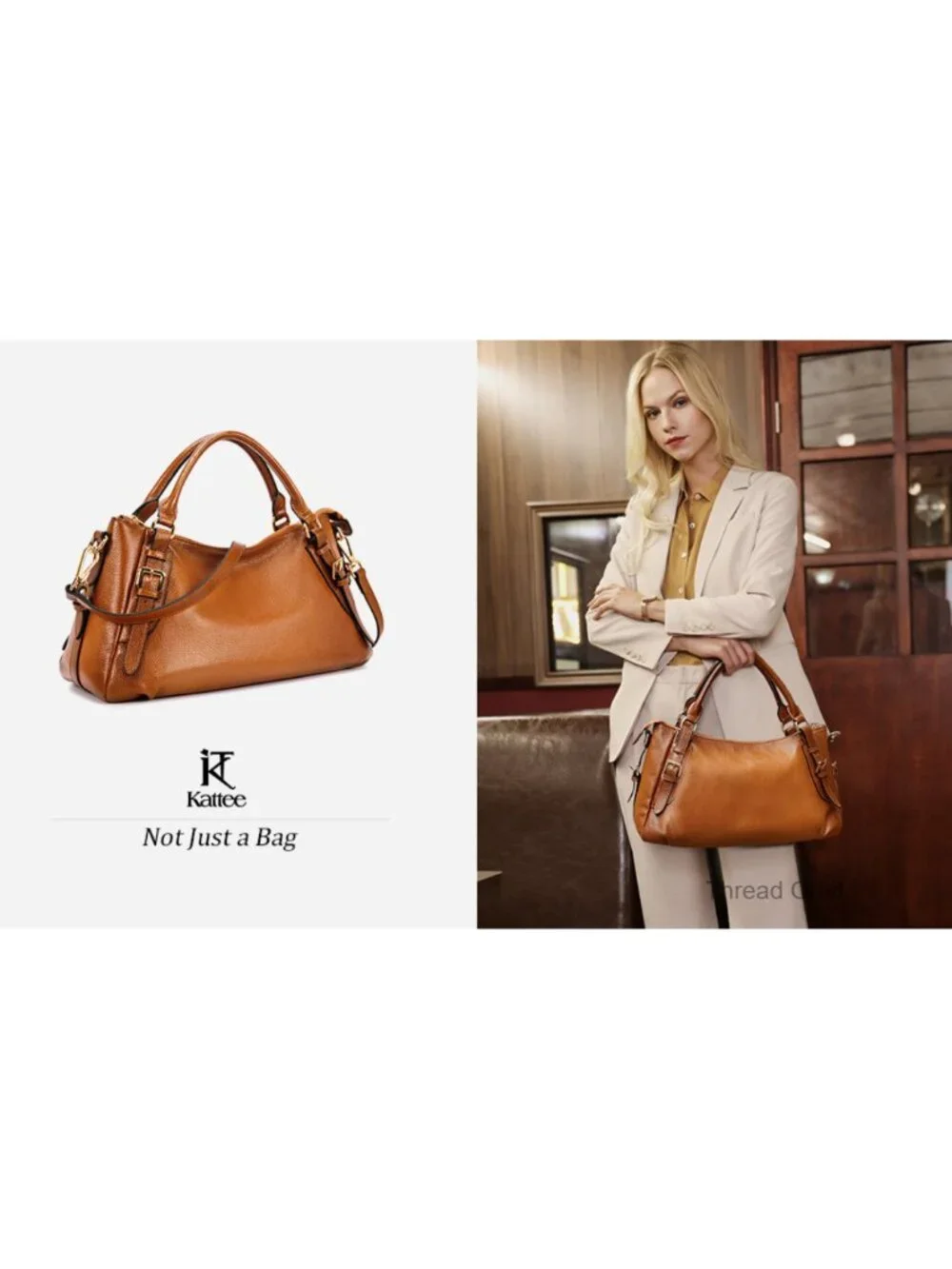 Genuine Leather Satchel Purse Top Handle Crossbody Hobo Handbag